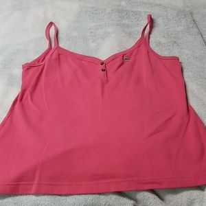 Lacoste size 46 pink 2 button tank